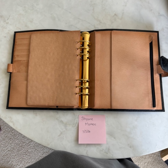 Manager Van Der Spek Black Ostrich with undyed inside - Picture 3 of 7